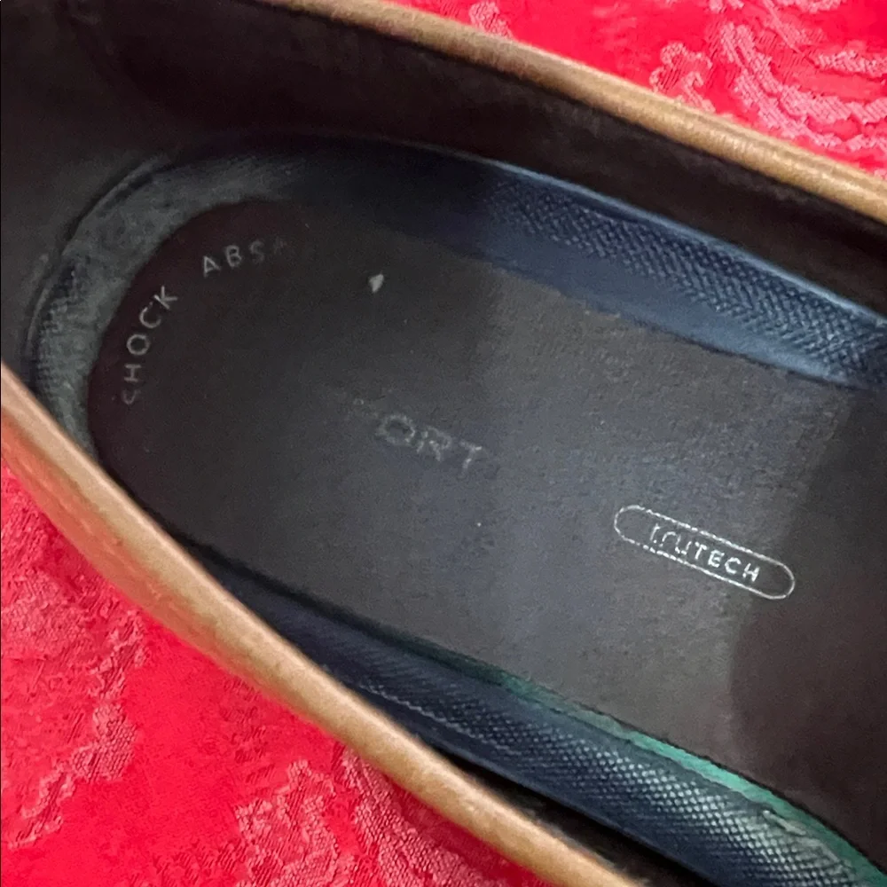 Rockport Men's Tan Leather Penny Loafers Size 12W Wide Slip On Comfort Dress